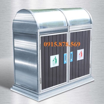 Thùng rác ngoài trời inox304